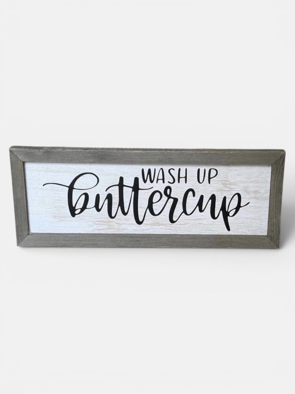 NEW Handmade Funny Bathroom Sign With Rustic Wooden Frame